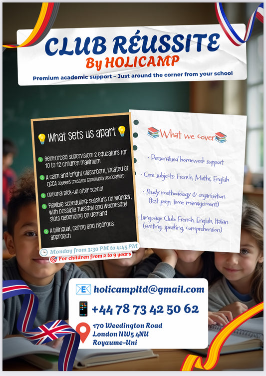 📚 Club Réussite (Tutoring) –
